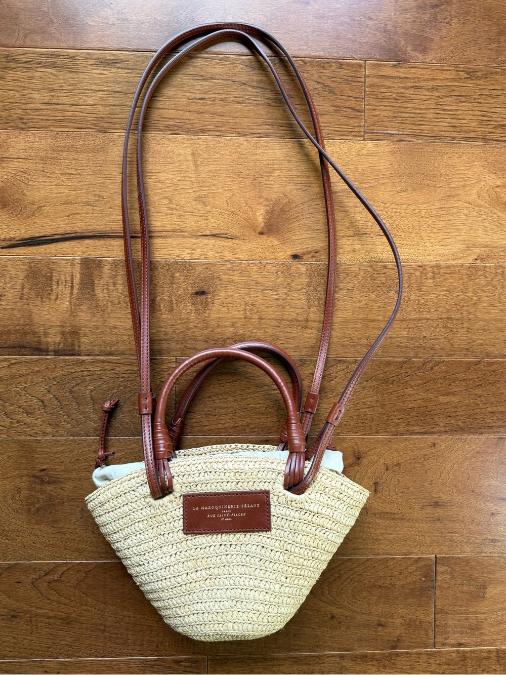 Justine Sézane Raffia Mini Basket Bag - Picture 3 of 6